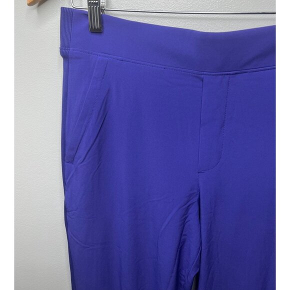 Athleta Womens Brooklyn Lined Pant Purple Ribbed Waist size 4/P - Picture 11 of 16